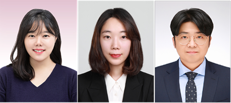 (사진 왼쪽부터)조혜영 박사(화학공학 07학번), 이유리 박사(화학공학 08학번), 김문수 박사(화학과 08학번, 석·박사 화학공학과 15·18학번).